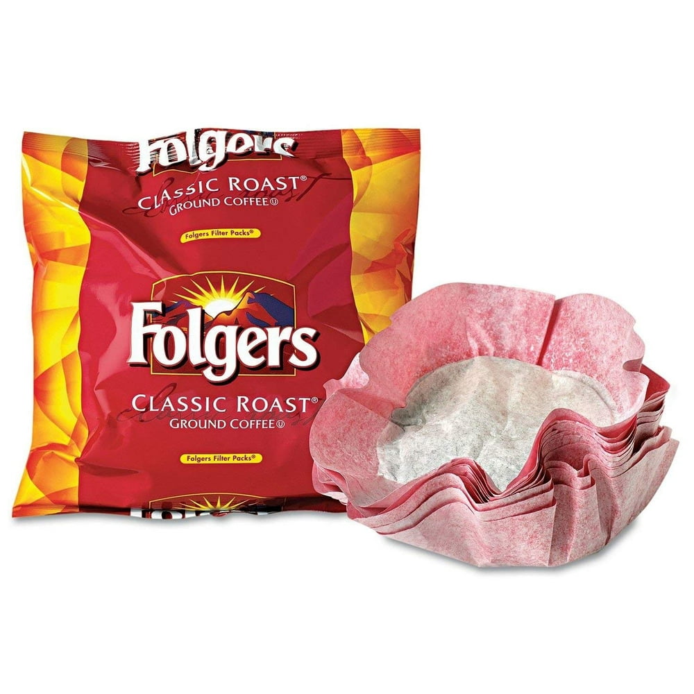 Folgers Classic Roast and Decaf Filter Packs, Premeasured Ground Coffee