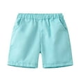 thumbnail image 4 of OSOLU Toddler Boys Girls Solid Color Sport Shorts Kids Casual Shorts Versatile Dailywear, 2-3 Years, 4 of 5