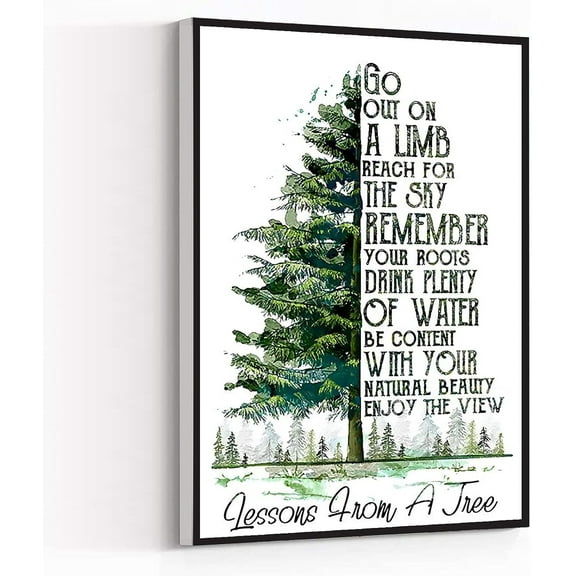 And Into The Forest I Go To Lose My Mind And Find My Soul, Lesson From A Tree Poster Painting Artwork Wall Decor Painting Art, Dining Room Wall Decor Ideas, Art Deco Frameless 8x10inch