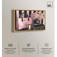 thumbnail image 2 of Pink Purse Books and Flowers Canvas Fashion Art Prints by Art Remedy, Gold Frame, 36" x 24", 2 of 7
