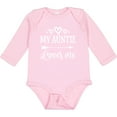 thumbnail image 3 of Inktastic Auntie Loves Me Baby Clothes Boys or Girls Long Sleeve Baby Bodysuit, 3 of 5
