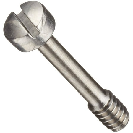 

Stainless Steel Panel Screw Plain Finish Fillister Head Slotted Drive 3/4 Length #6-32 Threads (Pack of 10)