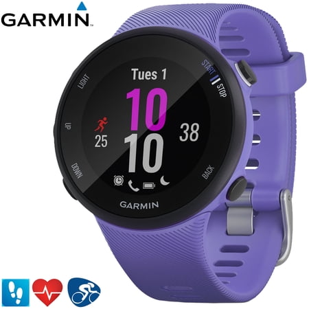 Garmin 010-N2156-01 Forerunner 45S GPS Heart Rate Monitor Running Smartwatch, Iris - (Renewed)
