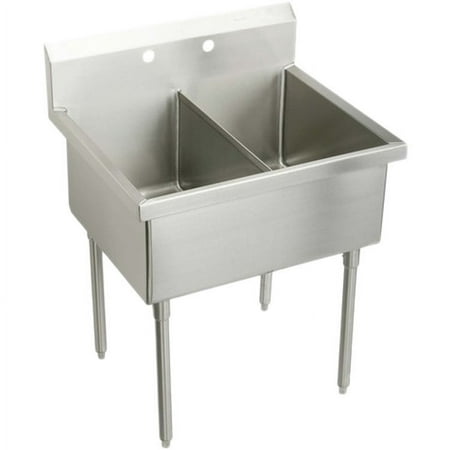 SS DOUBLE COMPT SCULLERY SINK