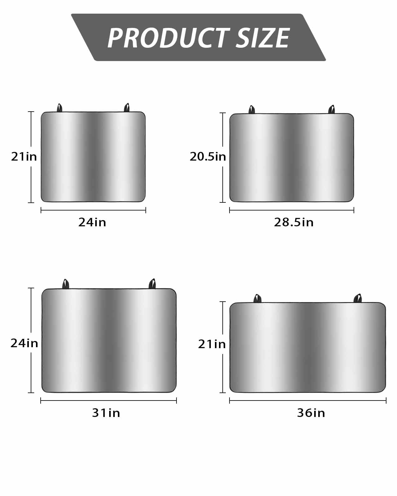Stove Top Covers for Electric Stove, Dark Gray Glass Stovetop Cover Protector, Gradient White Abstract Minimalist Stripe Induction Cooktop Protector Oven Mat for Kitchen Countertop 24"x21"