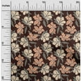 thumbnail image 2 of oneOone Polyester Spandex Brown Fabric Florals Diy Clothing Quilting Fabric Print Fabric By Yard 56 Inch Wide, 2 of 5