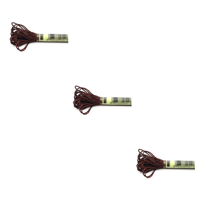Bearachild Hilo de cableado de punto de cruz DIY hecho a mano no es fácil de desvanecer línea de bordado ligera brillante Deep CoffeeE898 Type1 NO1