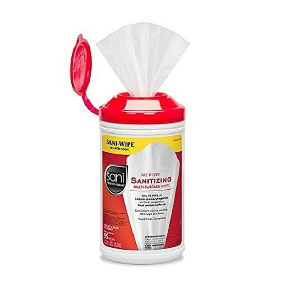 PDI - Professional Disposables P56784 Sani-Wipe Sanitizing Wipe, 7.75" L x 9" W (Pack of 570)