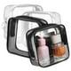thumbnail image 1 of 4 bolsas transparentes con cremallera, bolsa de maquillaje de viaje, bolsas de almacenamiento transparentes, bolsas de viaje, artículos esenciales de viaje, 1 of 5