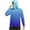 Blue, variant on Fishing Shirts for Men with Hood Sun Protection UV SPF Long Sleeve Performance Quickly Dry Tee with Face Mask Lightweight Hoodie Jacket Hiking Running Work Tops