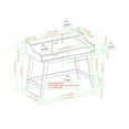 thumbnail image 3 of Bureau d'Ordinateur Moderne avec 1 Tiroir en Noyer Foncé, 3 of 5