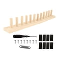 thumbnail image 1 of Telar de manta de hilo grueso Herramienta de tejido Herramienta de tejido Telar de hilo de madera para tejer 61 cm x 7 cm, 1 of 9