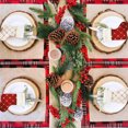 thumbnail image 4 of Medias Navideñas de Fieltro Decoración Clásica Duradera en Rojo y Blanco para Decoraciones Navideñas Familiares ANGGREK Otros, 4 of 8