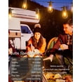 thumbnail image 2 of Keepsmile 60FT Outdoor String Lights IP65 Waterproof Patio Lights with 16+1 Warm White Edison Bulbs, 2 of 7