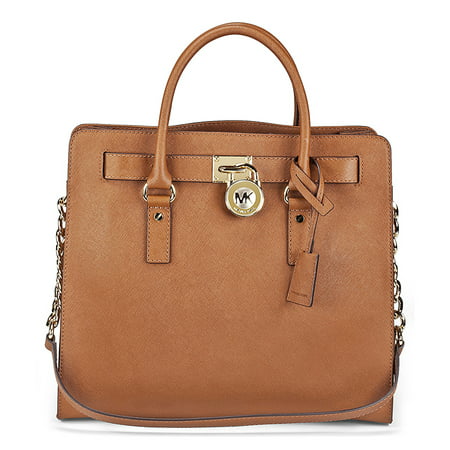 Michael Kors Hamilton Satchel Handbag in Luggage - Tan - Walmart.com