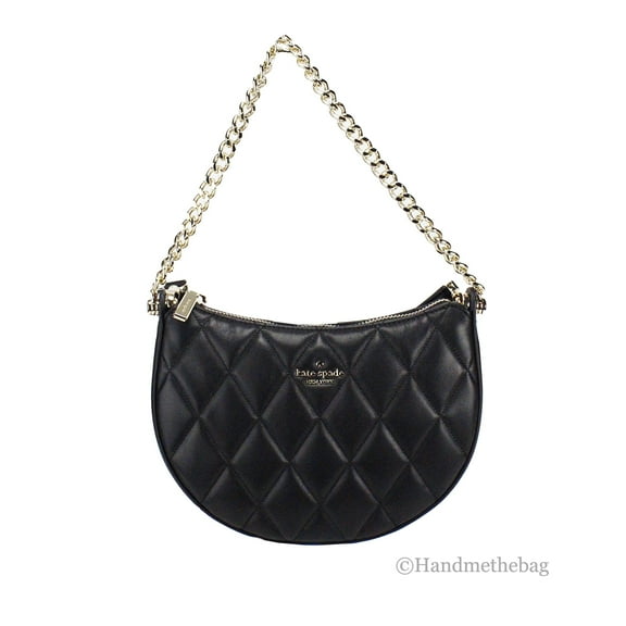 Kate Spade Carey Black Quilted Zip Top Crossbody Bag