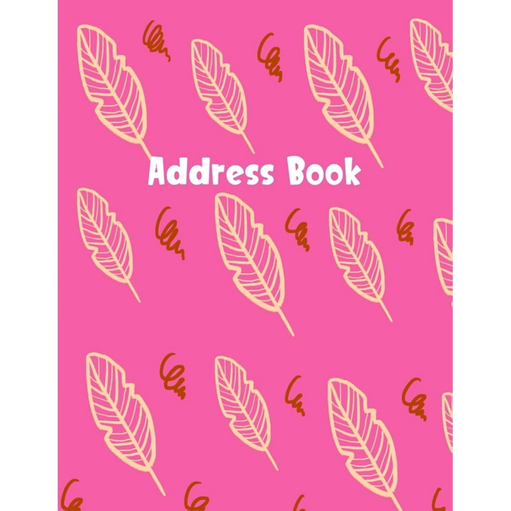 Address Book 8.5 X 11 Large Print Address Book Cute Watercolor