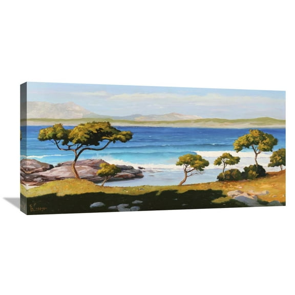 Global Gallery Adriano Galasso 'Spiaggia del Mediterraneo' Canvas Wall Art