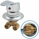 thumbnail image 1 of Carivent Shower Cabin Mixer Brass Shower Faucet Outlet Diverter Chrome Shower Mixer Tap G1/2 Connector Cold and Hot Water Shower Mixer for Bathroom.., 1 of 5