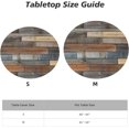 thumbnail image 4 of Rustic Wood Texture Print Round Tablecloth Vintage Table Cover with Elastic Edge Washable Fitted Table Cloth for Kitchen Patry Outdoor Decor Fits 40"-44", Small, 4 of 6