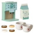 thumbnail image 1 of Tea Party Tableware Wooden Handicraft Toy Kitchen Pretend Play Set Cooking Coffee Bread For Toddlers Kids Birthday Gift Favors, 1 of 7