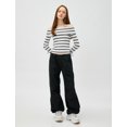 thumbnail image 3 of Viscose Mix Long Sleeve Off Shoulder T-Shirt, 3 of 6
