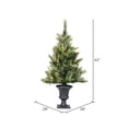 thumbnail image 3 of Vickerman 3.5' Cashmere Pine Artificial Christmas Tree, Warm White Dura-Lit® LED Lights, 3 of 4