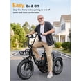 thumbnail image 5 of Jasion JT18 Step-Thru Electric Tricycle for Adults, 500W 3 Wheel Electric Bike with Front & Rear Baskets, 48V 13Ah Battery, 55-Mile Range, 18" Fat Tires, Black, 5 of 8