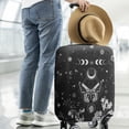 thumbnail image 2 of Black Gothic Sun Moon Flower Pattern Luggage Cover Fashion Suitcase Cover Baggage Covers Fit 25-28 Inch Luggage (Go Travel), 2 of 5