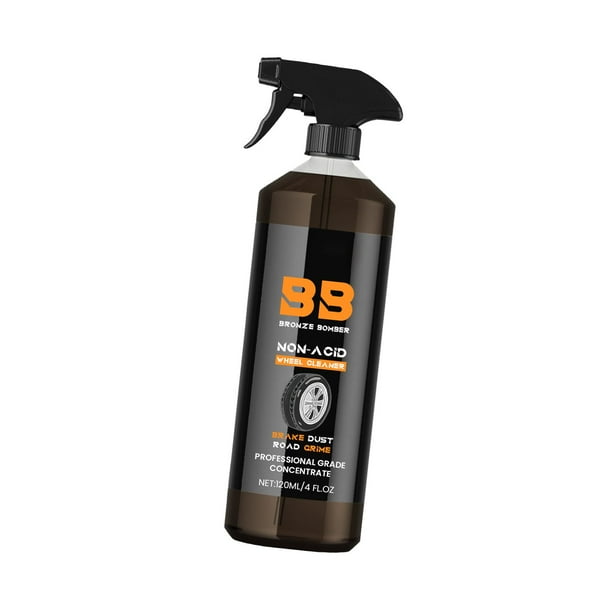 Limpiador de ruedas,Limpiador de ruedas de coche,limpiador de neumáticos en aerosol,multiusos,Removedor de polvo de frenos 120 ml 4 oz Cuidado de llantas automotrices,Limpiador de llantas