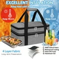 thumbnail image 3 of KAXINLIFE Double Insulated Casserole Carriers for Hot or Cold Food Fits 9"x13" Baking Dish, Lasagna Holder for Picnic, Potluck, Cookout, for Trip Birthday Party, Mother's Day, Outdoor Picnic etc., 3 of 7