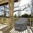 thumbnail image 5 of Housses de Chaise Adirondack Robustes Housse de Chaise de Patio Imperméable pour Mobilier de Patio Extérieur Standard - Ensemble de 2 Gris, 5 of 5