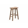 thumbnail image 3 of Boraam Sonoma Backless Saddle Bar Height Stools - Barnwood Wire-Brush - Set of 2, 3 of 7