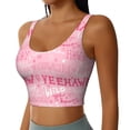 thumbnail image 2 of Fotbe Western Cowgirl Pattern Womens' Sports Bra Longline Wirefree Padded with Medium Support Sports Moisture-Wicking Workou Vest,Tank Top-Large, 2 of 7