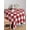 Red, variant on Farmhouse Buffalo Plaid Table Cloth, Red White Checkered Waterproof Tablecloth for Square Tables, Reusable Washable Fabric Table Cover for Restaurant Kitchen Dining Tables 60"x60"