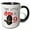 Black/White, variant on 3drose, This Little Ninja Is 9 a Great Birthday Ninja Gift for Any Kid Party, 11oz Two-tone Red Mug