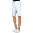 thumbnail image 3 of RAW X Mens Belted 12.5" Inseam Knee Length Cargo Shorts, White, 36, 3 of 5