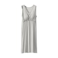thumbnail image 1 of FAIWAD Robe Maxi pour Femme à Col en V Sans Manches Robe d'Été Décontractée Ample Fluide Évasée Robe Débardeur, 1 of 5