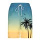 thumbnail image 5 of Ceisia Men's Palm Tree Print Loose Fit Quick Dry Beach Shorts with Inner Lining Yellow L Gifts, 5 of 5