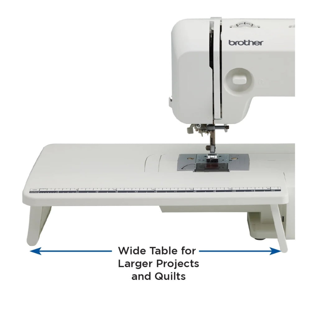 Brother XR3774 Wide Table Sewing and Quilting Machine Bundle with Hard Case and 12 Color Sewing Thread Kit (3 items)