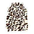 thumbnail image 5 of Men's Leopard Print Half Zip Hooded Sweatshirt Pullover Casual Comfortable Streetwear Top for Outdoor Beige1 XL, 5 of 5