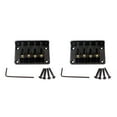 thumbnail image 4 of bedienty Single Bridge Zinc Iron Copper Instrument Accessories Screws Tremolo 4-String Professional Pull Strings Board Neck Joint Plate 2Set, 4 of 6