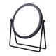 thumbnail image 1 of Round Round Makeup Mirror with Swivel Metal Frame for Table Black, 1 of 3