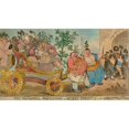 thumbnail image 3 of British Museum 24x15 Black Modern Framed Museum Art Print Titled - The triumphal procession of Merry Christmas to Hospitality Hall, 3 of 5