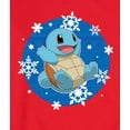 thumbnail image 3 of Pokémon - Squirtle and Snowflakes - Men's Crew Fleece Sweatshirt, 3 of 5