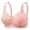 hwj# Pink484, variant on Bras For Women Solid Color Ribbed Wirefree Support Bra Adjustable Wide Straps Floral Soft Comfort Brassiere,Black
