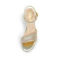 thumbnail image 3 of DREAM PAIRS Women's Kitten Heels Open Round Toe Comfortable Strappy Heels for Dressy Wedding Party Evening Sandals, 3 of 7