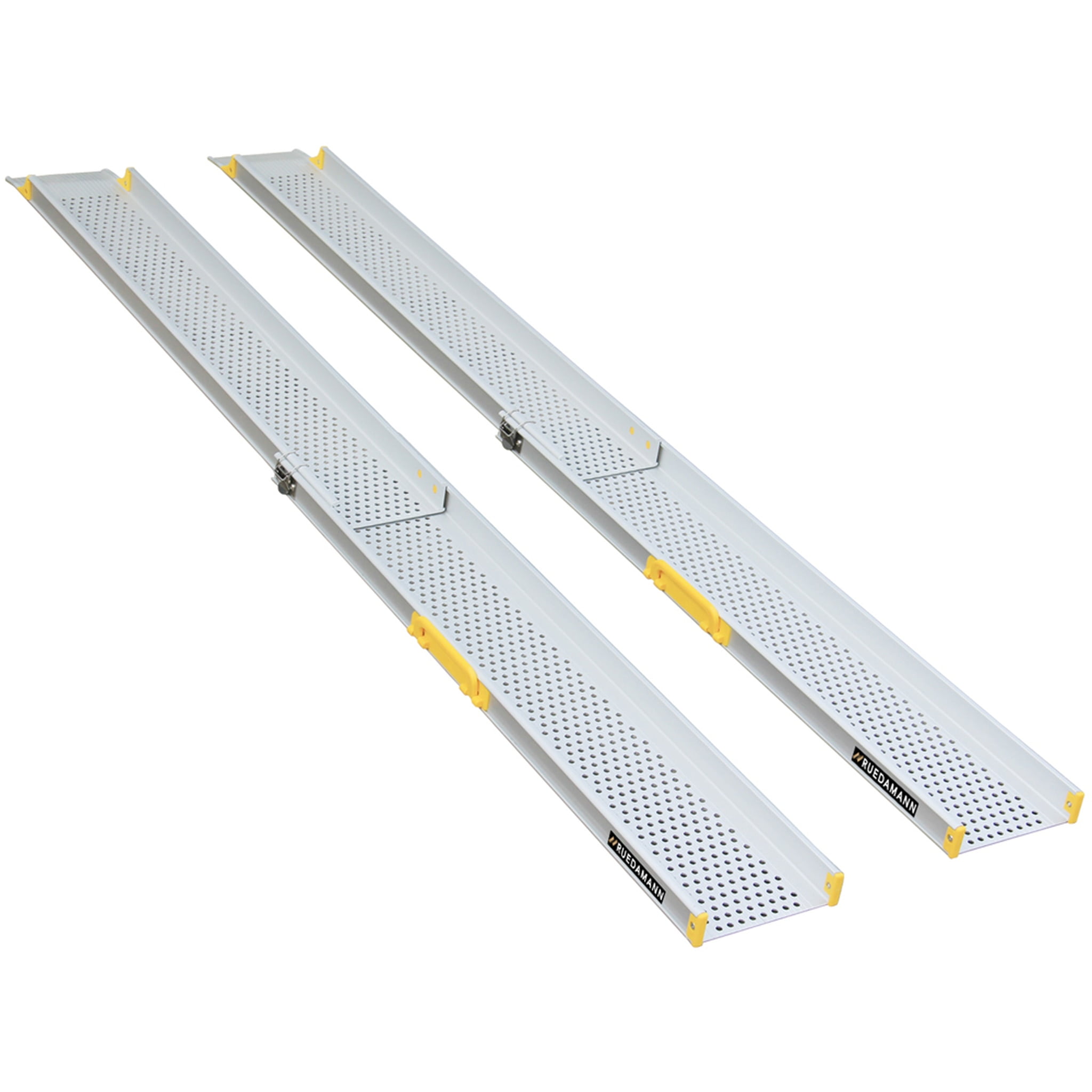 Ruedamann 7' Portable Aluminum Wheelchair Ramp,Telescoping Adjustable