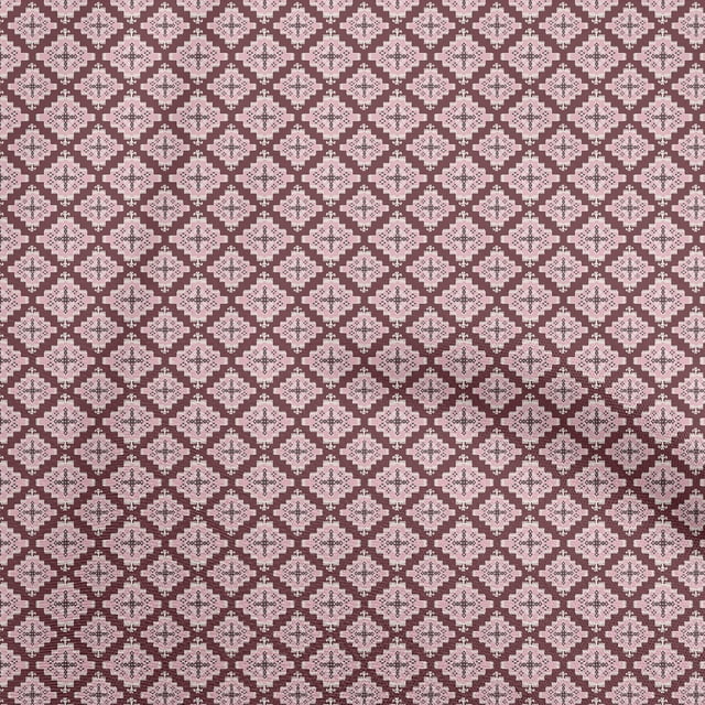 oneOone Rayon Maroon Fabric Asian Kilim Sewing Craft Projects Fabric Prints By Yard 56 Inch Wide