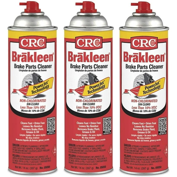 Crc Brakleen 50 State Formula PowerJet Technology Org1778273-1 Brake Parts Cleaner, 14 oz (3 Pack)
